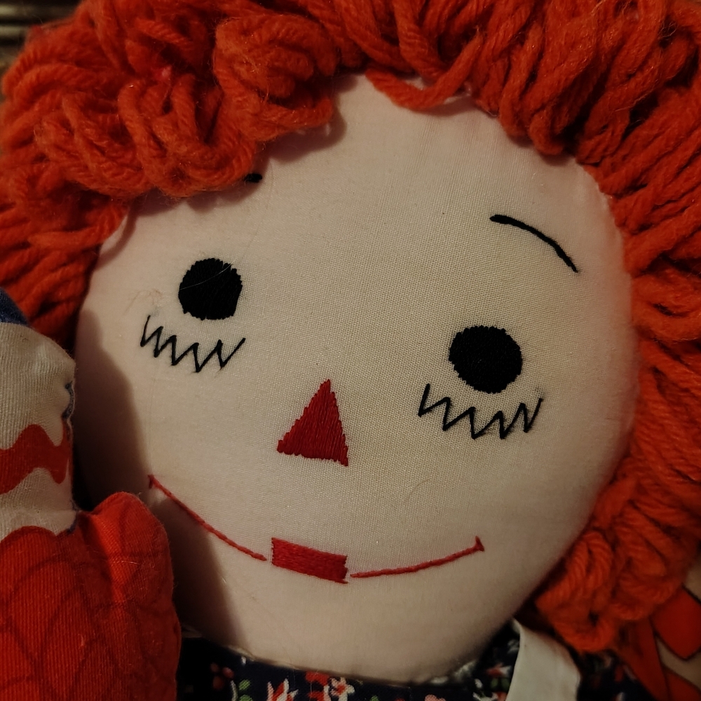 Vtg Large Raggedy Anne & Andy Dolls Lot Of 4 - Picture 4 of 14